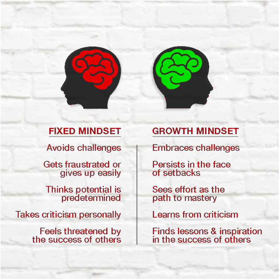 Fixed versus growth mindset- which one are you developing?